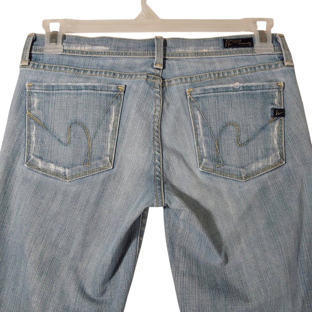 Citizens of Humanity Ingrid #002 28 x 31 Low-Waist Flare Light Wash Distressed - Picture 5 of 13